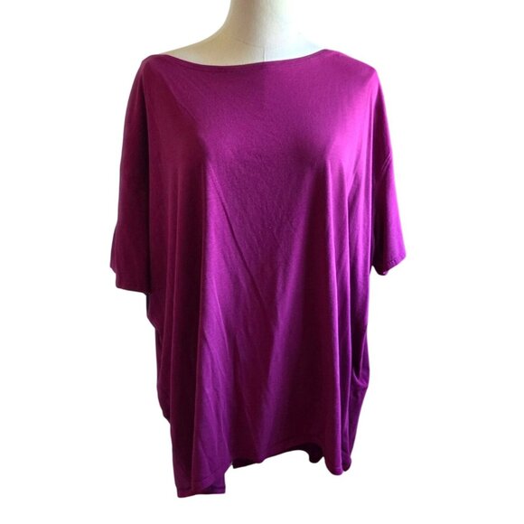 Lululemon Back in Action Short Sleeve Shirt Magenta Purple Womens Plus Size 20 - Picture 5 of 16